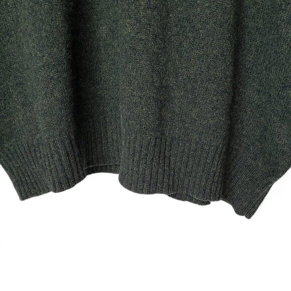 McNeal Pure Lambswool Sweater Men's Tanguy Crew Neck Hunter Green Preppy Fall XL - Picture 4 of 7